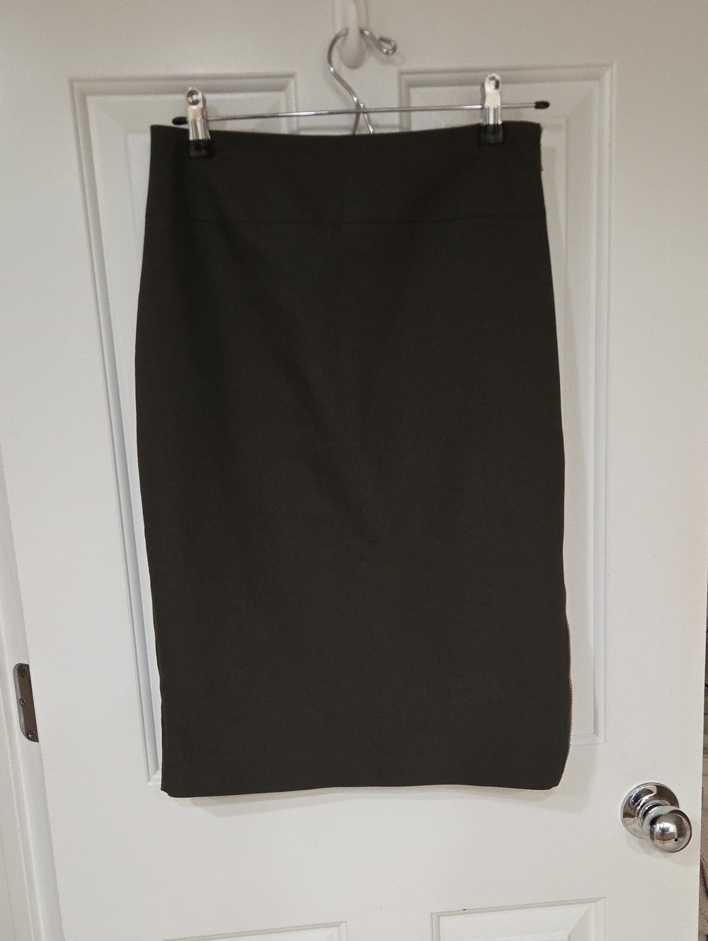 Express Olive Green Pencil Skirt
